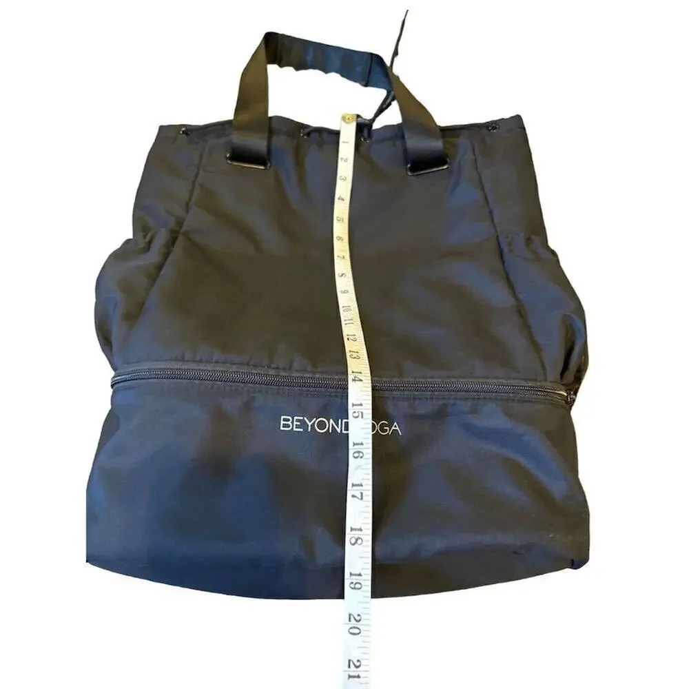 Beyond Yoga Convertible Gym Backpack Black Unisex Casual Durable Spacious